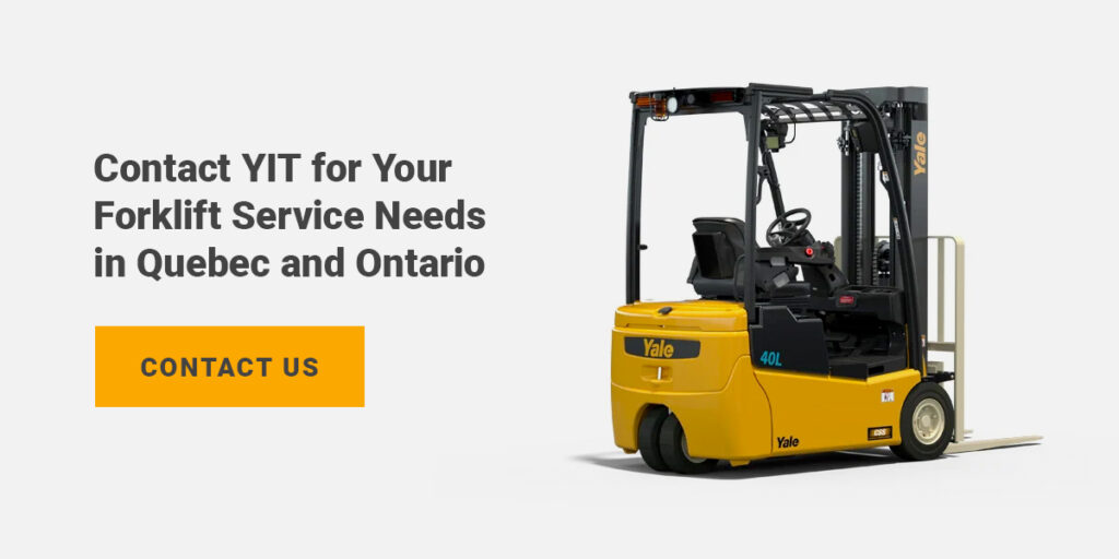 Contact YIT for Your Forklift Service Needs in Quebec and Ontario