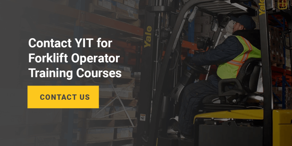 Contact YIT for Forklift Operator Training Courses 